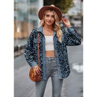 Chaqueta de mujer 2025Chaqueta de PANA con estampado de leopardo, camisa de manga larga, abrigo Casual ligero - details 4