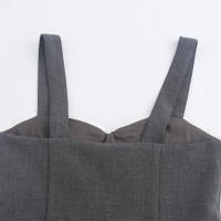 - Vestido de noche corto sin mangas para mujer, minivestido de moda, estilo europeo y americano, extranjero - details 4