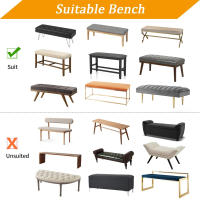 Funda elástica de Jacquard para banco de comedor, funda extraíble antipolvo para sala de estar, Protector de asiento de banco lavable - details 5