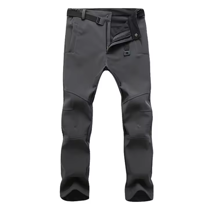 LNGXO Pantalones de Vellón para Hombres Cálidos, Impermeables, A Prueba de Viento para Invierno - 1