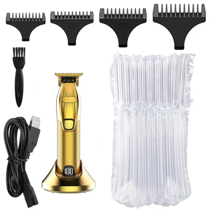 Cortadora de pelo profesional Original para hombres, recortadora de barba eléctrica, cortadora recargable, juego de máquina de corte de pelo - 1