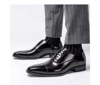 Zapatos formales de cuero para boda, clásicos, a la moda, para hombre, vestido de fiesta de oficina, zapatos para hombre - details 13