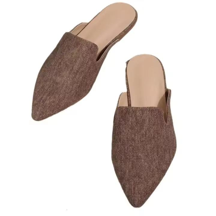 Zapatos planos informales con plantilla de PU ligera para mujer, con plataforma suave, para moda de primavera, otoño y zuecos de verano - 1