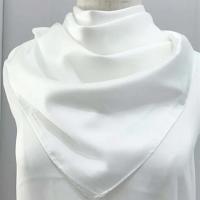 Pañuelo para la cabeza de 70x70cm para mujer, pañuelos para el pelo de satén de seda, pañuelo bonito para mujer, bufandas para el cuello para mujer, verde, negro y blanco - details 1