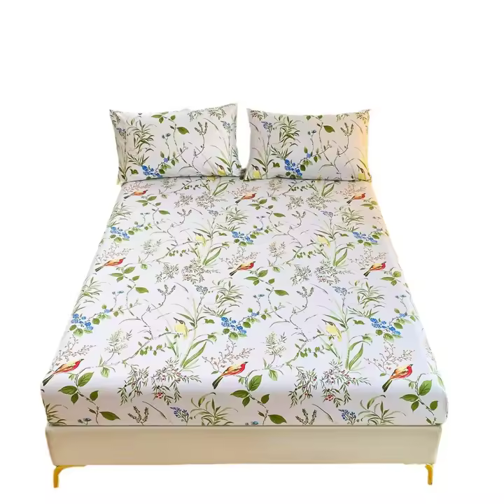 Sábanas sabana bajera 90x190, estampadas de Rosas, lujosas sábanas de Microfibra, 1 pieza - 1
