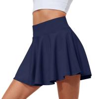 Verano Mujer Sprints tenis baile Fiess corto juvenil de secado rápido sólido forro femenino cintura alta Mini faldas pantalones cortos - details 7