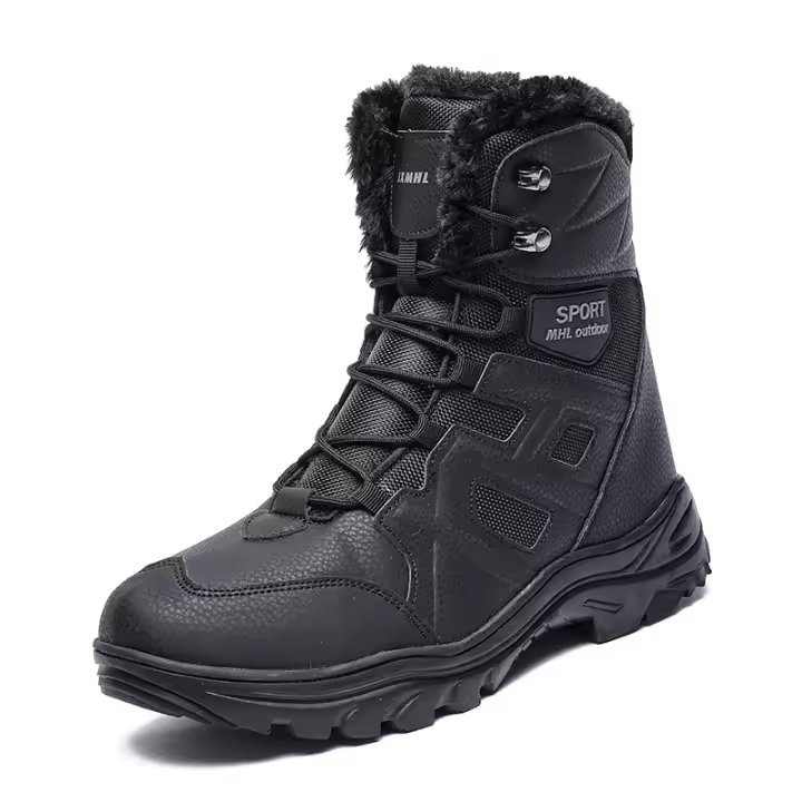 Botas de algodón de gran tamaño, zapatos de algodón gruesos y cálidos - 1