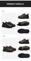Nueva plataforma de cuero papá zapatos de los hombres súper calientes zapatos de moda de los hombres de la primera capa de cuero de vaca zapatos deportivos y de ocio - details 15
