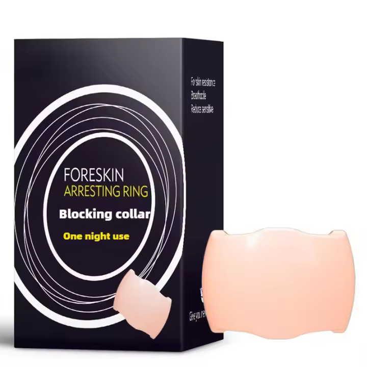 Anillo de corrección de prepucio para hombres, Juguetes sexuales de resistencia para erección, retraso de la carne, eyaculación, manga con forma de tornillo, 3 tamaños - 1