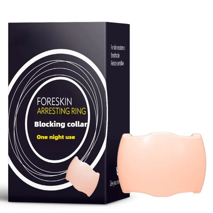 Anillo de corrección de prepucio para hombres, Juguetes sexuales de resistencia para erección, retraso de la carne, eyaculación, manga con forma de tornillo, 3 tamaños - 1