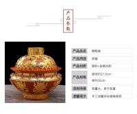 Xizang-utensilios budistas tibetanos, ocho cajas de tsamba auspiciosas, Baibao, decoración de plato de fruta para el hogar y la sala de estar - details 1