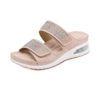 Zapatillas de tacón de cuña para mujer, zapatos de moda de verano - details 0
