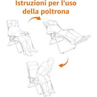 Silla Gravedad Cero, 90cm x 66cm x 110cm, Azul - details 4