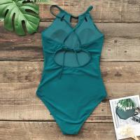 Traje de baño de una pieza con cordones en la espalda para mujer, Monokini Sexy con espalda descubierta, traje de baño 2023, ropa de playa para niñas, trajes de baño - details 9