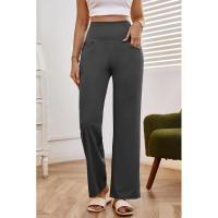 Pantalones de pierna ancha para mujer, cintura alta, lisos, rectos, tres nuevos en otoño, moda coreana, cómodos - details 25