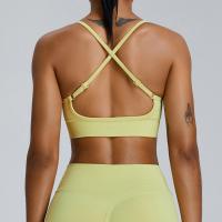 Sujetadores deportivos sin espalda cruzados con top de yoga para mujer - details 10