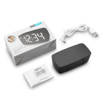 ORIA-Reloj Despertador Digital LED con Control de voz, Despertador de escritorio con pantalla de temperatura y tiempo de repetición, modo nocturno - details 11
