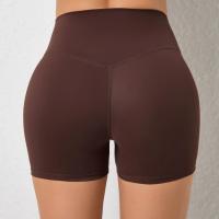 Pantalones cortos deportivos con realce para mujer, ropa deportiva de Yoga para gimnasio, color marrón, rojo, blanco y azul marino, 2024 - details 30