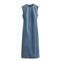 OUWU- Vestido Midi Largo De Mezclilla Para Mujer, Ropa Informal Versátil De Estilo Europeo Y Americano, Nueva Moda - details 0