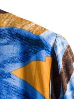 Camisa hawaiana de manga corta para hombre, camisa informal de algodón con patrón de plantas tropicales, para vacaciones en la playa de verano - details 6