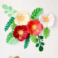 Flores artificiales de papel gigante para decoración del hogar, rosas para boda, fiesta de cumpleaños, telón de fondo, manualidades de papel para guardería - details 1