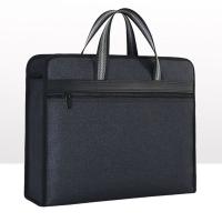Bolsa de archivos A4 impermeable, gran capacidad, múltiples compartimentos, bolsa de almacenamiento de documentos, Simple con asa, maletín de lona para hombres y mujeres - details 9