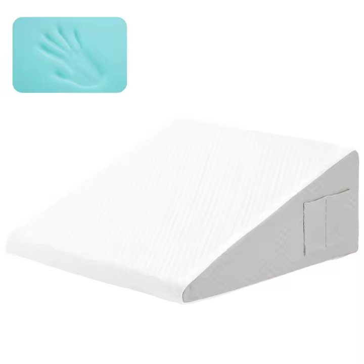 Almohada de Espuma de Memoria Ultra Soporte de Dormir Mejorado para Recuperación de Cirugía, Elevación de Piernas, Alivio de Reflejos Ácidos Ropa de Cama y Baño - 1