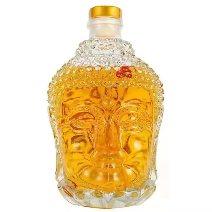 Botella de cristal hecha a mano perfecta para vino blanco de estilo simple y de alta calidad, 820 ml - 1