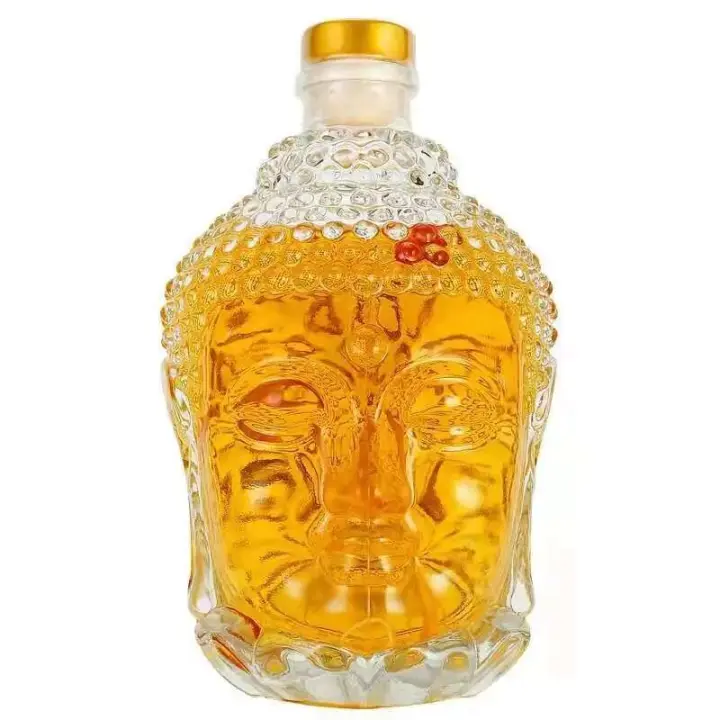 Botella de cristal hecha a mano perfecta para vino blanco de estilo simple y de alta calidad, 820 ml - 1