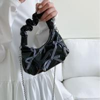 Bolsos de moda coreanos con lazo, bolsos de hombro plisados ​​de cuero Pu con nube, bolsos pequeños y dulces para mujer - details 13