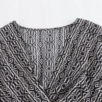 - Nueva ropa de mujer, conjunto de pantalones anchos estampados, moderno y versátil con cordones - details 4