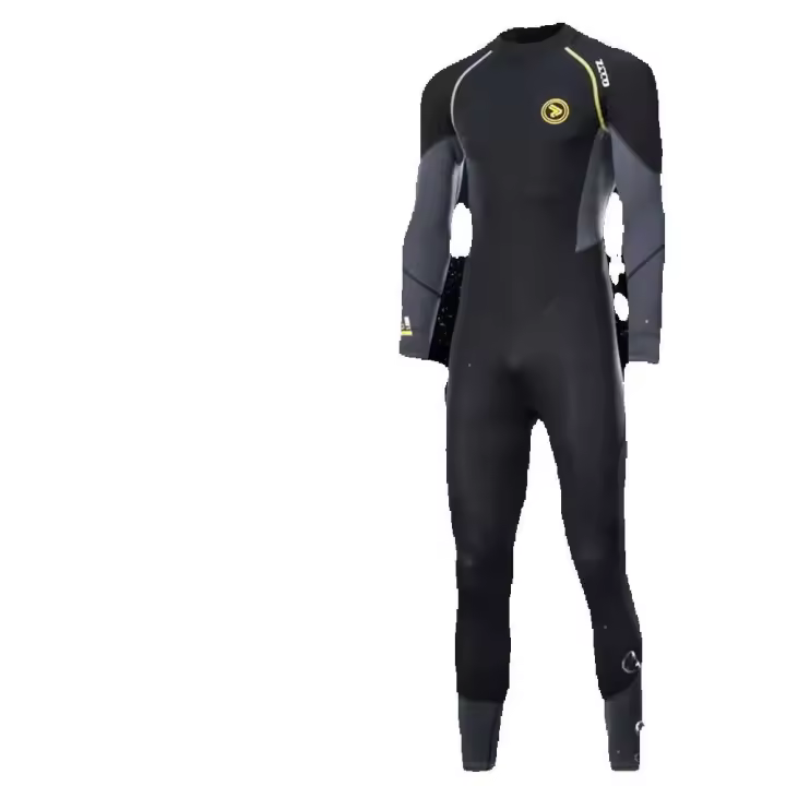 Traje de buceo de neopreno de 1,5mm para hombre, traje de neopreno completo de una pieza con cremallera trasera, traje de baño de manga larga a prueba de frío, Kayak, Surf, deporte para adultos - 1