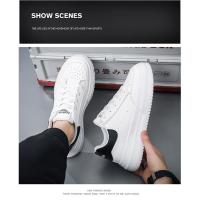 Zapatos De Hombre 2024 Nuevos Blancos Casual Moda Suela Gruesa Antideslizante Trabajo Seguridad Zapatos Moda Transpirables Impermeables Absorbentes De Sudor Duraderos Antiguo Y Sólido - details 8