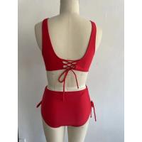 Bikini hueco con tirantes atornillados en dos partes y un nuevo bañador sexy de cintura alta - details 9