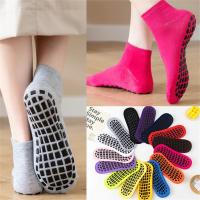 Calcetines de trampolín para adultos y niños, calcetines antideslizantes con suela de silicona para yoga, deportes de interior, jardín de infantes, paquete de 10 pares - details 18
