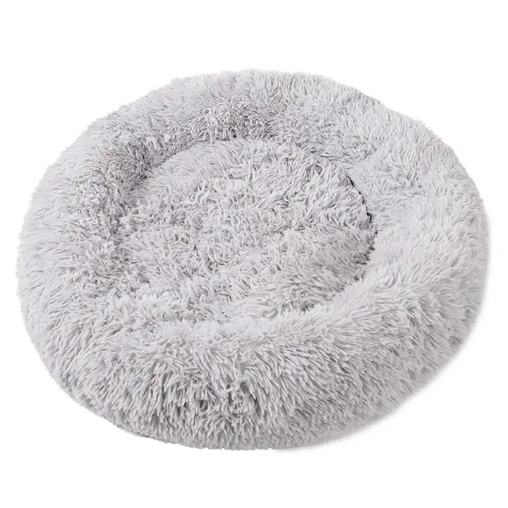 Cama de Mascota Suave y Segura Diseño Redondo y Mullido para Relajación Rápida - 1