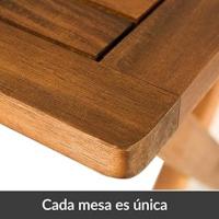 Mesa de madera plegable
