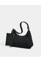 Bolso de mujer primavera casual simple, bolso de axila nicho color sólido, bolso de mano perezoso versátil de tela de nylon. - details 14