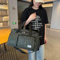 Bolso de Viaje de Ocio de Gran Capacidad con Estampado de Leopardo Bolso de Deportes y Fitness con Múltiples Bolsillos y Compartimento para Zapatos - details 11