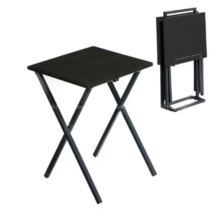 Conjunto de Mesa Plegable de Madera de Alta Calidad Minimalista, Versátil, Ahorro de Espacio para Ocasiones Especiales - 1