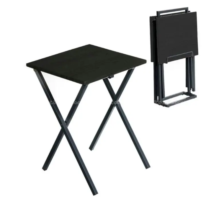 Conjunto de Mesa Plegable de Madera de Alta Calidad Minimalista, Versátil, Ahorro de Espacio para Ocasiones Especiales - 1