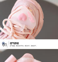 Otoño e invierno nuevas zapatillas cálidas con superficie de cuero para niñas tranquilidad para niñas suela suave antideslizante zapatos para papá para niños corriendo - details 2