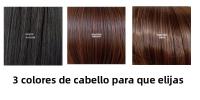 Peluca para mujer, rollo pequeño africano de fibra química, peluca de pelo largo y rizado, tocado, moda, versátil - details 0