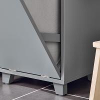 Armario Auxiliar Baño con 1 Compartimento Mueble Columna de Baño con 3 Cajones 30 x 30 x 90 cm Blanco - details 16