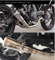 Escape de Silenciador de Motocicleta RESPRACE Universal Tubo de Escape Redondo para Yamaha - details 12