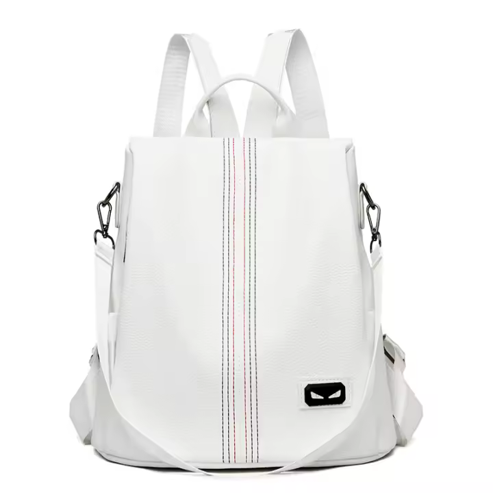 Mochila antirrobo con patrón de lichi para mujer, bolso de viaje multiusos, cuero suave, Ojo de Gato, moda - 1