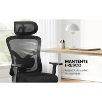 Silla de Oficina Ergonómica con Soporte Lumbar