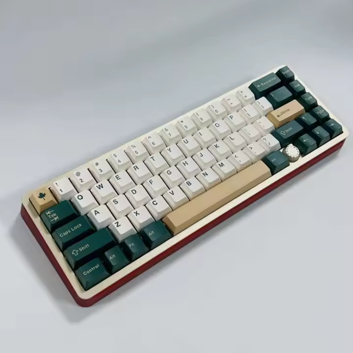Cherry Profile-Teclas ABS de doble disparo, 163 teclas, color verde de carreras británico, para interruptores MX, teclado para juegos Nical - 1