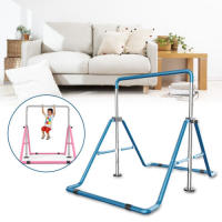 Barra de gimnasia ajustable para niños pequeños, entrenamiento, gimnasio en casa, barras horizontales altas - details 2