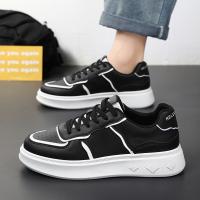 Zapatillas Blancas Transpirables para Hombres Estilo Coreano de Moda Zapatos Casuales con Plataforma Todo Uso - details 13